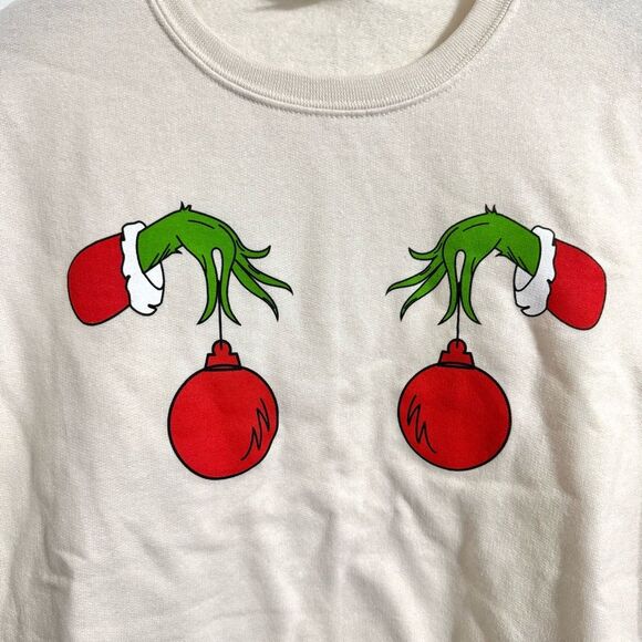 New ✨ The Grinch Christmas Ornament sweatshirt, Girl Tribe, size medium - Picture 2 of 7
